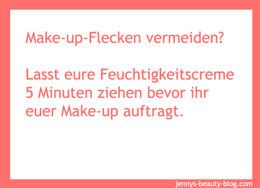 Make-up Flecken vermeiden 
