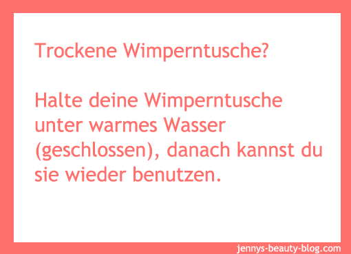 Das hilft gegen trockene Wimperntusche